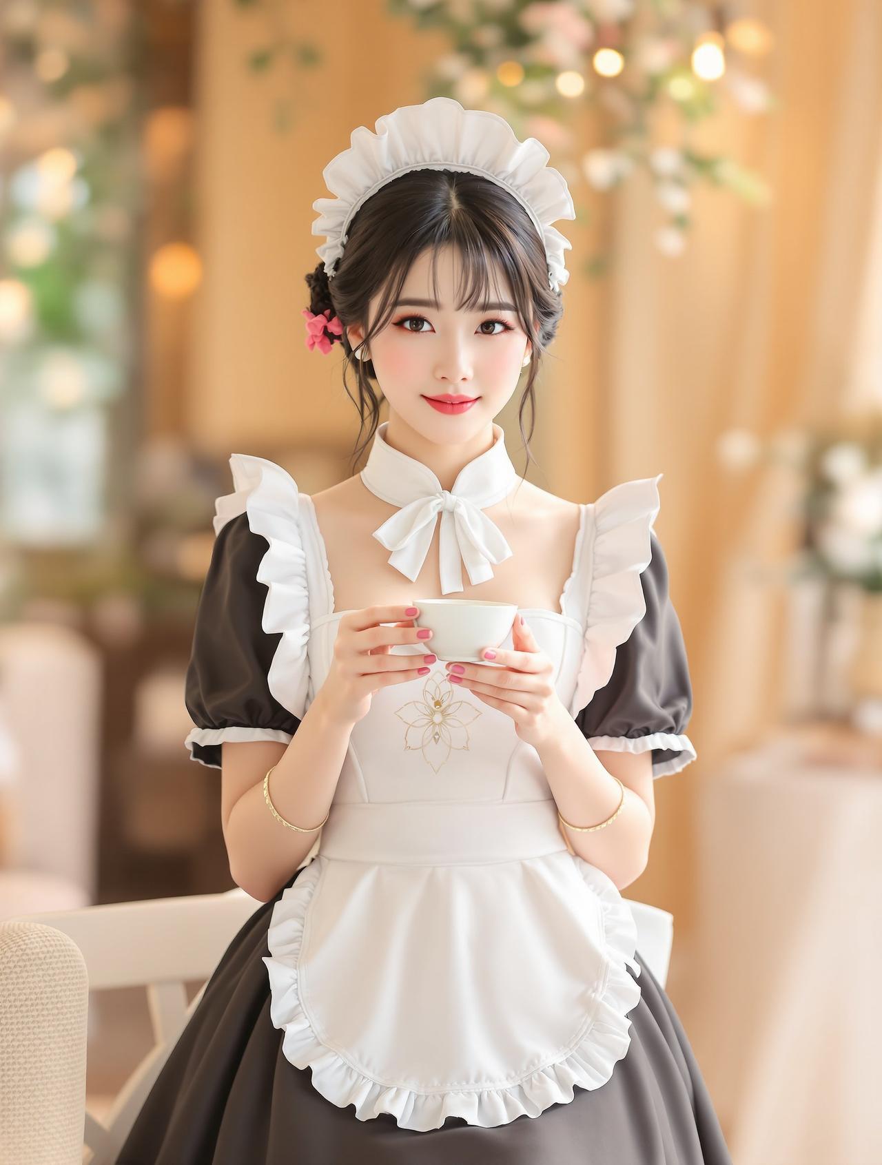 图集吧-女仆装-精致下午茶